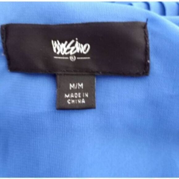 MOSSIMO BLUE PLEATED DRESS SZ.M EUC. - Picture 4 of 6
